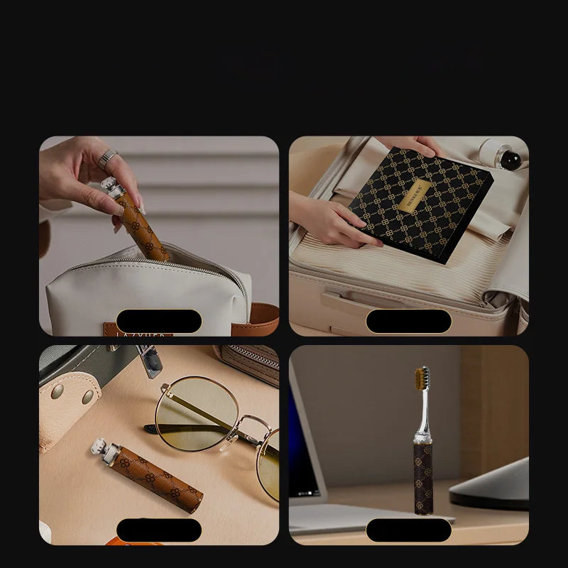 Brosses à Dents Ultra-Douces Manche Luxe –  Voyage & Quotidien