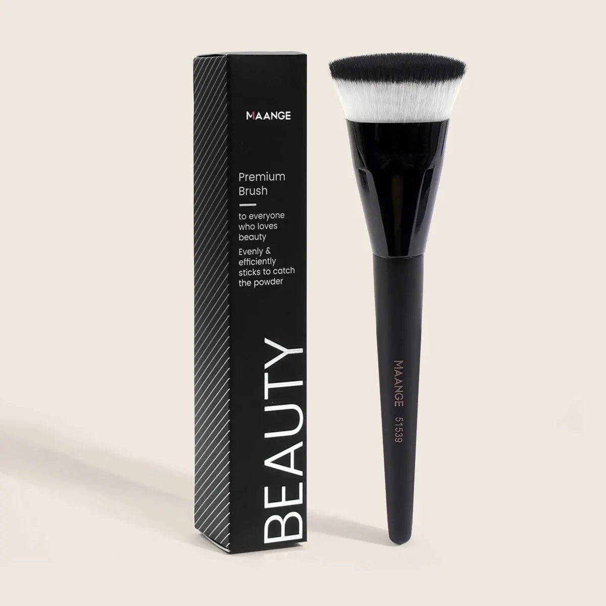 Pinceau Fond de Teint Kabuki Plat MAANGE – Application Précise & Couvrance Modulable