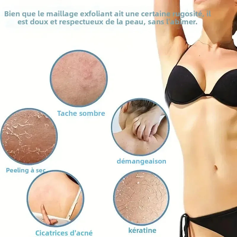 Éponge Exfoliante Africaine – Gommage Corps Double Face & Peau Soyeuse