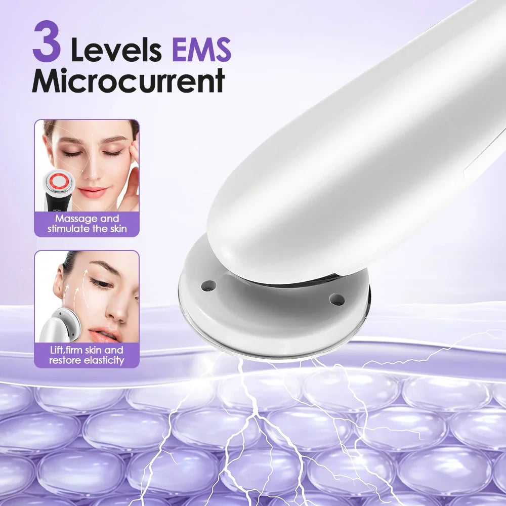 Masseur Facial EMS 7-en-1 — Luminothérapie, Microcourant & Chaleur