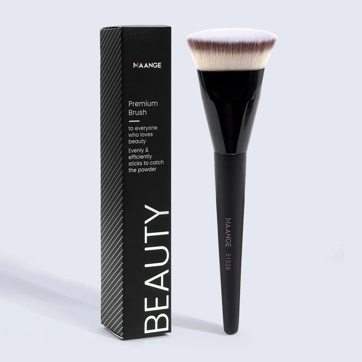 Pinceau Fond de Teint Kabuki Plat MAANGE – Application Précise & Couvrance Modulable