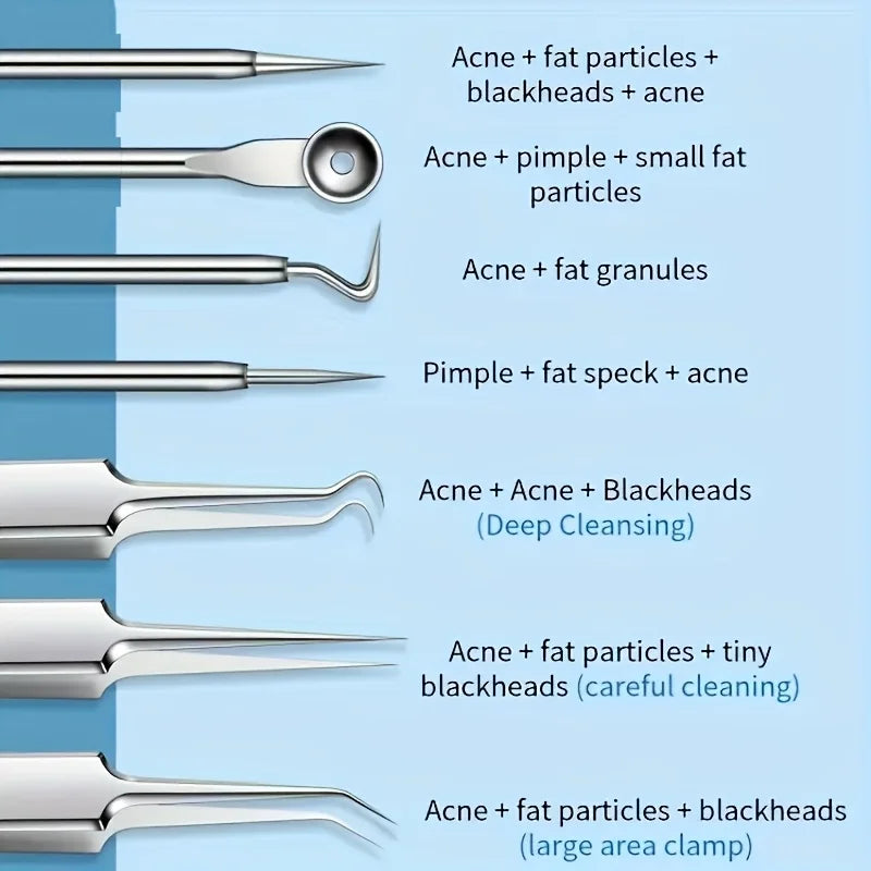 Kit Extracteur de Comédons — Pince Ultra-Fine Anti-Points Noirs & Acné