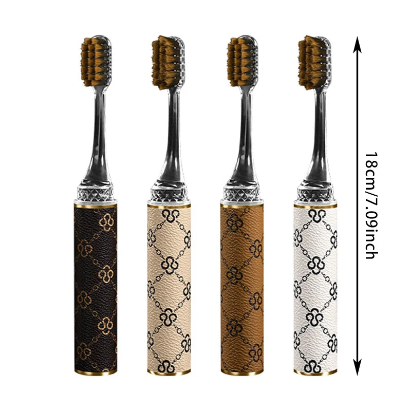 Brosses à Dents Ultra-Douces Manche Luxe –  Voyage & Quotidien