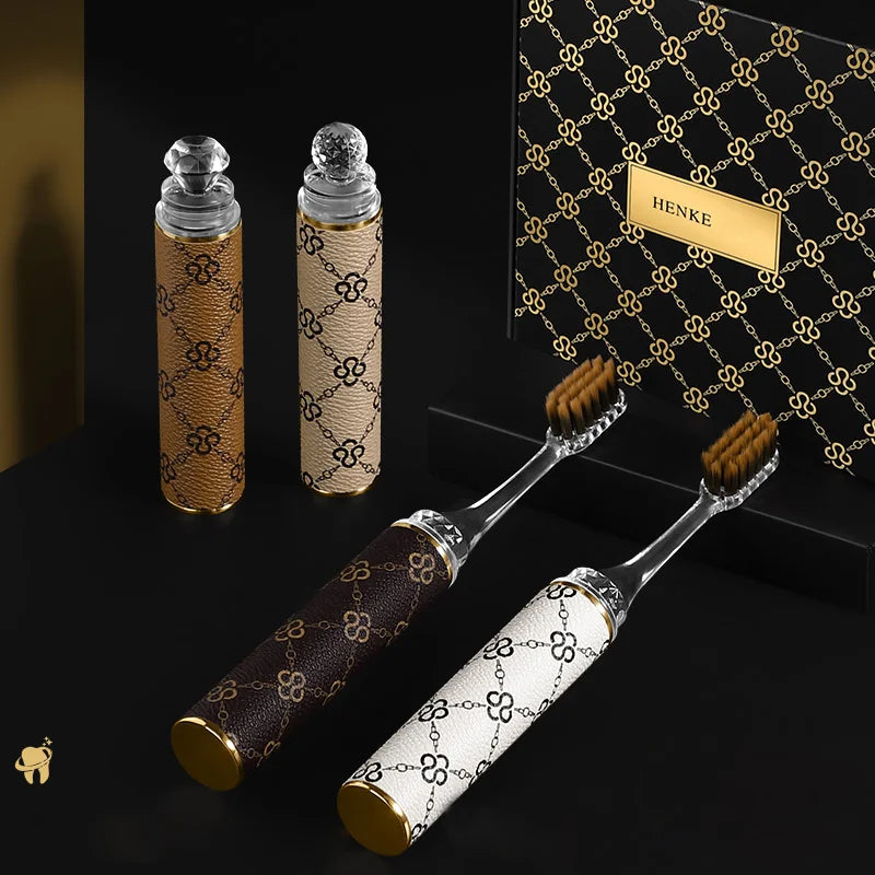 Brosses à Dents Ultra-Douces Manche Luxe –  Voyage & Quotidien