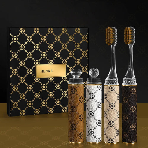 Brosses à Dents Ultra-Douces Manche Luxe –  Voyage & Quotidien