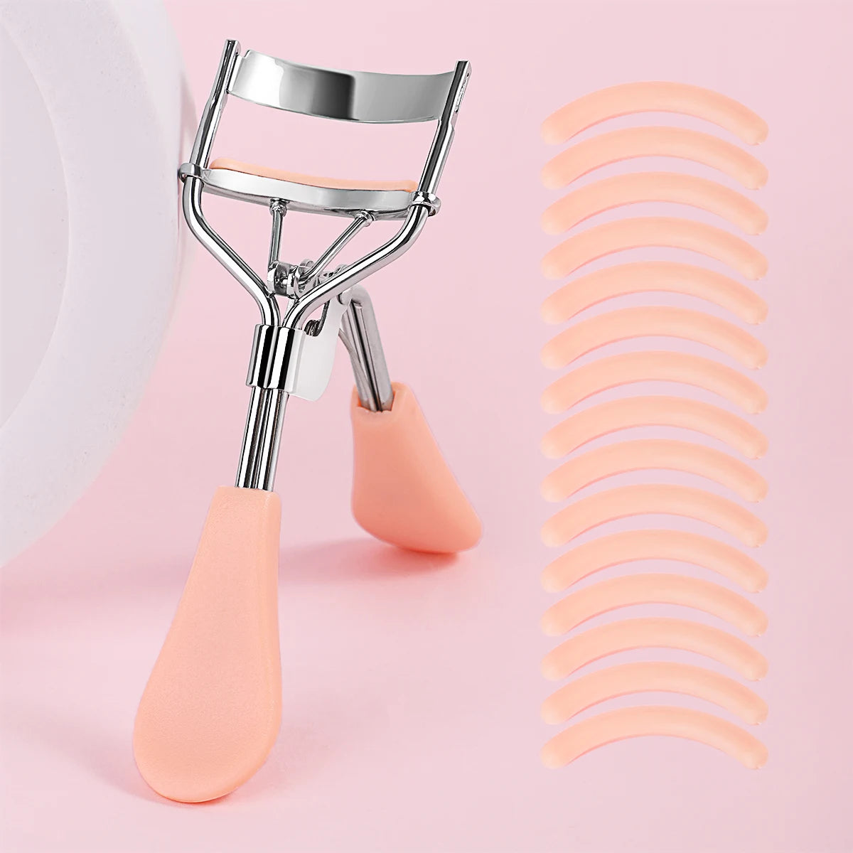 Recourbe-Cils Portable avec  Coussinets en Silicone