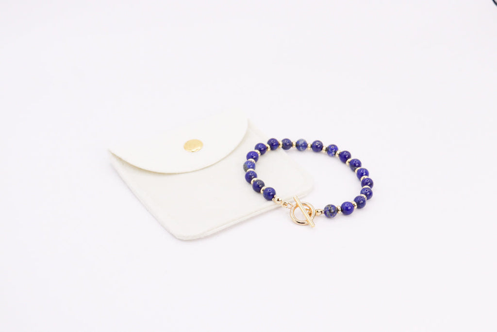 CIRCÉ | Rose Quartz and 18-carat gold-plated stainless steel bracelet